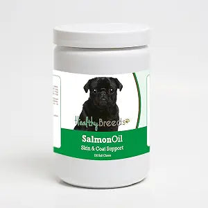 Healthy Breeds Pug Salmon Oil Soft Chews 120 Count