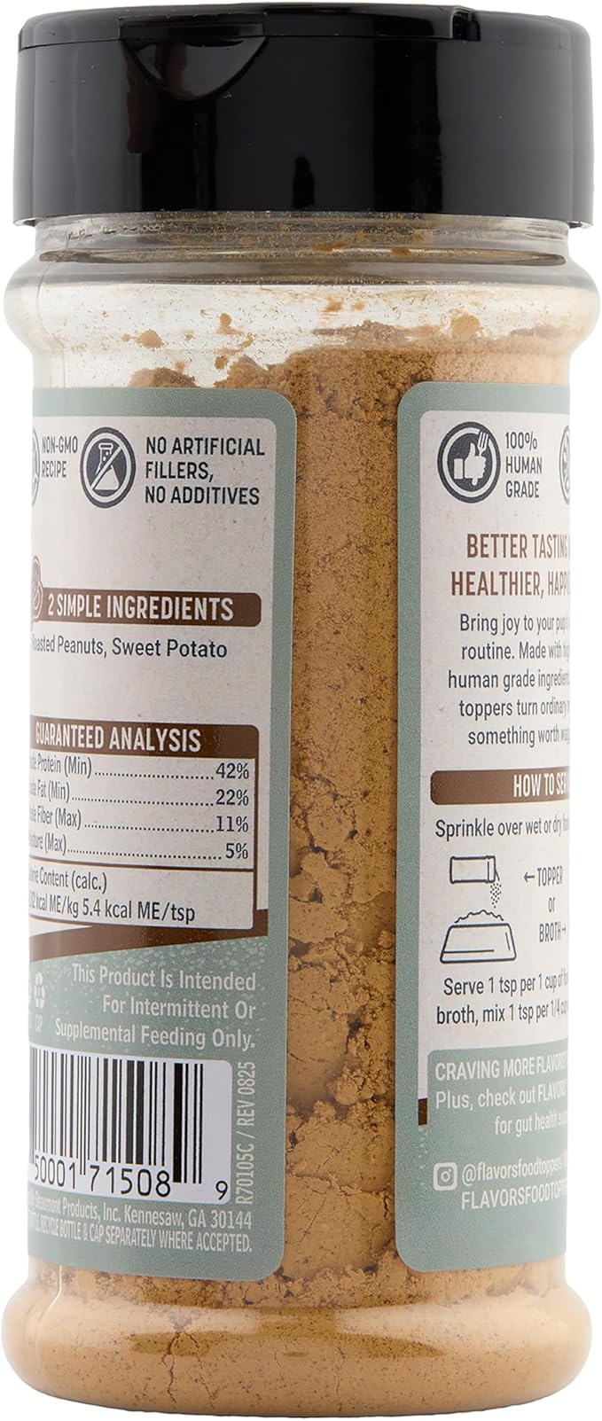 Flavors Food Topper for Dogs, Peanut Butter Recipe, 3.1-Ounce