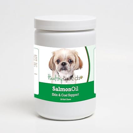 Healthy Breeds Peekapoo Salmon Oil Soft Chews 120 Count
