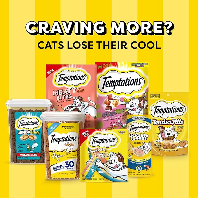 Temptations Cat Treats, Classic Crunchy and Soft Cat Treats, Shrimpy Shrimp Flavor, 6.3 oz. Pouch