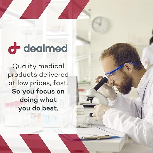 Dealmed Vinyl Exam Protection – 100 ct. Medium Medical, Kitchen, Disposable, Non-Irritating Latex Free
