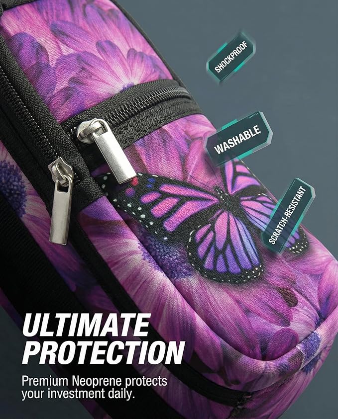 AUPET Water Bottle Sling Bag Sleeve Holder Carrier 25/32/40/64 oz,Insulated Crossbody Water Bottle Case Cover with Strap and Pockets for Men/Women Walking Hiking