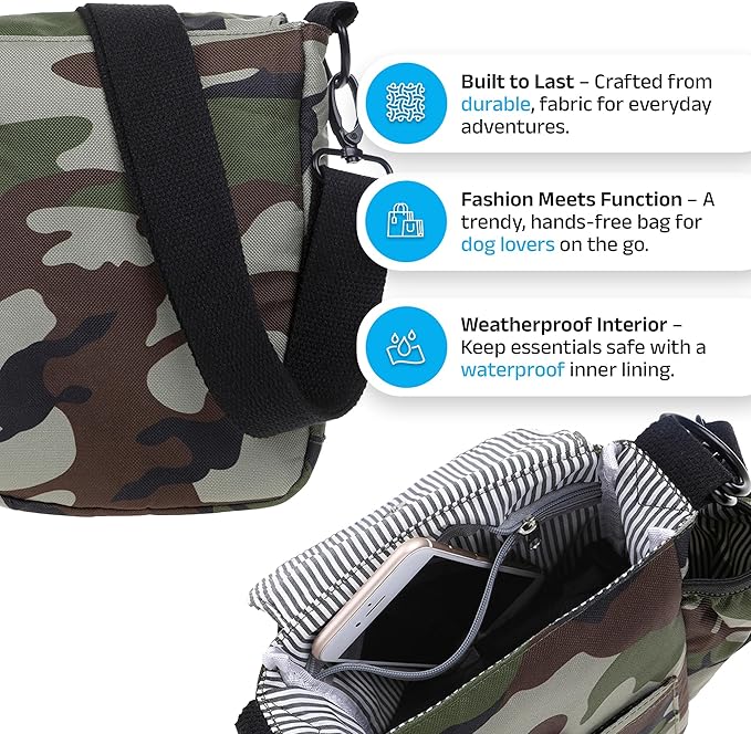 DOOG -Walkie Shoulder Bag, Camo (SB07),Large