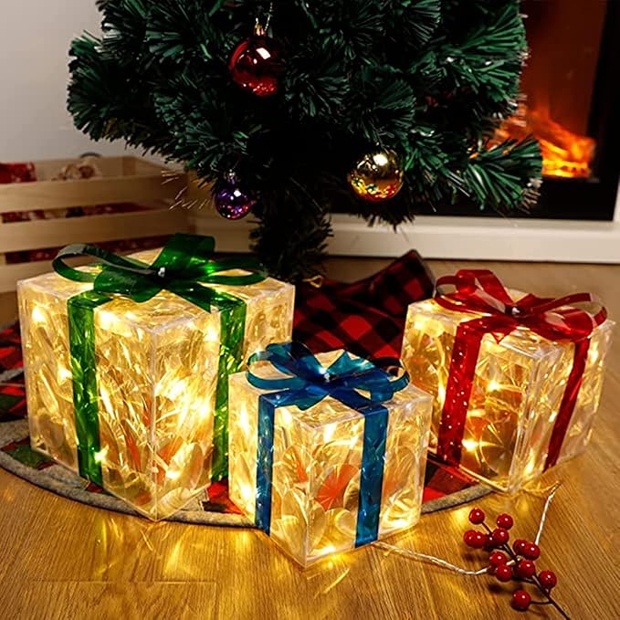 KissYou Acrylic Box Clear Box with Lid Transparent Display Square Cube Jewelry Storage Contanier Christmas Decorative Candy Boxes