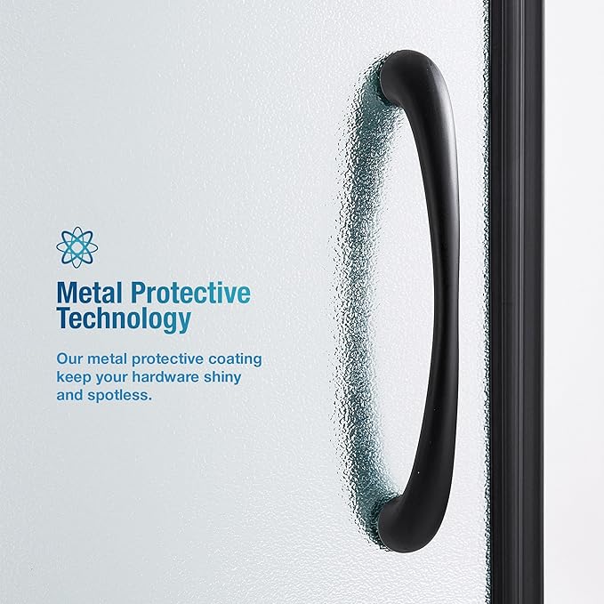 OVE Decors Breeze 36 in. Corner Shower Frosted Sliding Door with Base in Black Finish