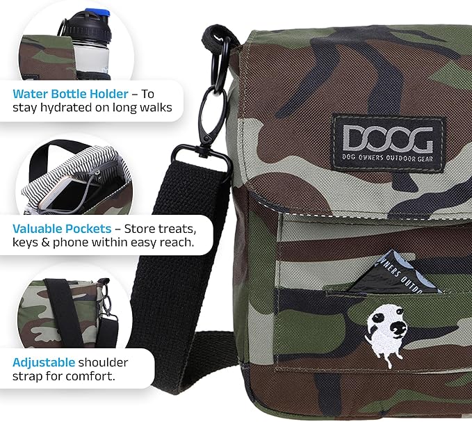 DOOG -Walkie Shoulder Bag, Camo (SB07),Large