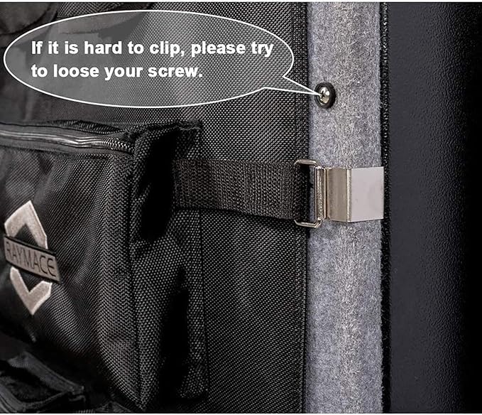 RAYMACE Gun Safe Door Panel Organizer 10.6W*43.5H，Adjustable Width to 13 Inch, Pistols and Documents Storage Solution