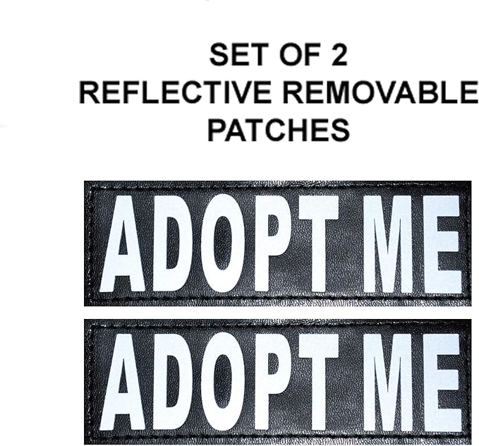 Adopt ME Service Dog mesh Vest Harness Cool Comfort Nylon for Dogs Small Medium Large Purchase Comes with 2 Reflective Adopt ME Patches. Please Measure Your Dog Before Ordering