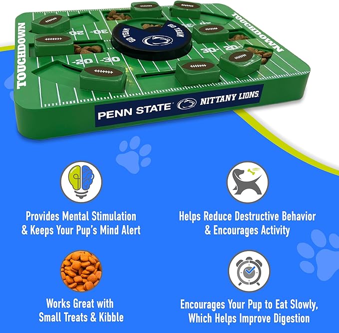 Pets First Penn State Large Puzzle Toy - Interactive Dog Treat & Slow Feeding Toy