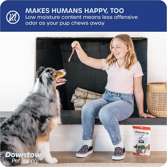 Downtown Pet Supply USA Sourced Bully Sticks for Dogs - Grass-fed Beef Chews, Low-Odor & Rawhide-Free, Long Lasting Dog Treats for Heavy Chewers - Healthy, Safe & Delicious Chews (6" 30 Pack)