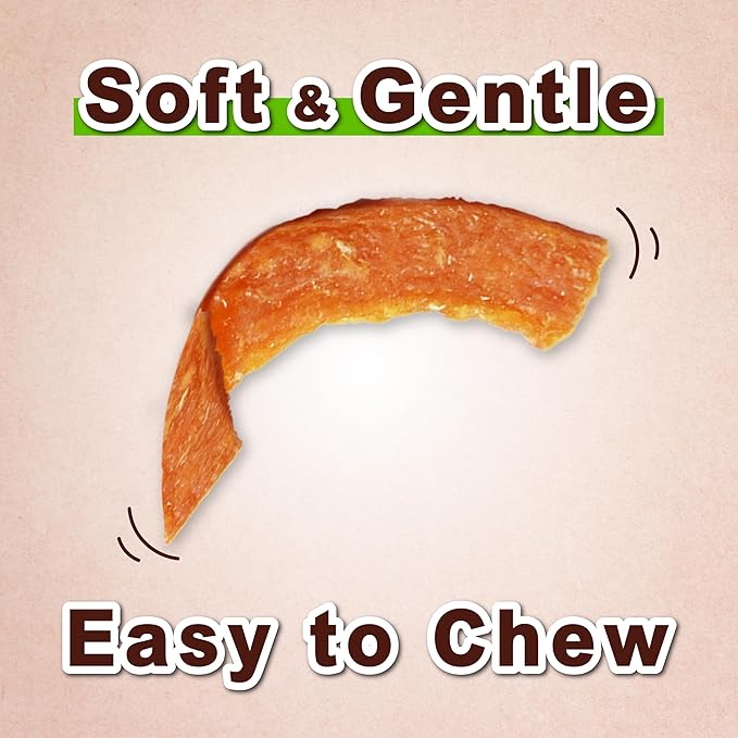 Afreschi Natural Soft Chicken Jerky Cuts 16 oz, Dog Treats, All Natural, Hypoallergenic & Grain-Free, High-Protein, Healthy & Easily Digestible, Soft Texture