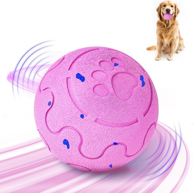 Interactive Dog Ball, Smart Dog Toy for Medium and Large Dogs, Automatic Moving, Rotating & Bouncing, E-TPU Material, IP54 Waterproof, Motion-Activated Dog Stimulation Toy to Keep Them Busy