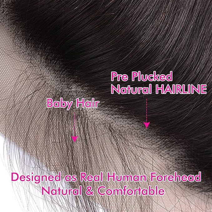 Selina Straight Lace Closure 13x4 Hd Lace Frontal Closure Brazilian Straight Human Hair Natural Black Hair Color 14 Inch