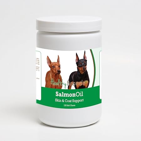 Healthy Breeds Miniature Pinscher Salmon Oil Soft Chews 120 Count