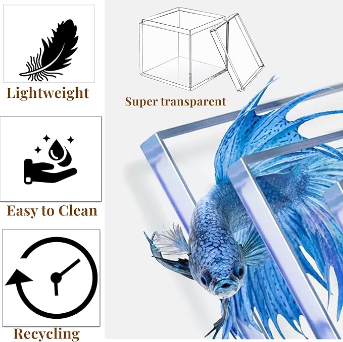 KissYou Acrylic Box Clear Box with Lid Transparent Display Square Cube Jewelry Storage Contanier Christmas Decorative Candy Boxes