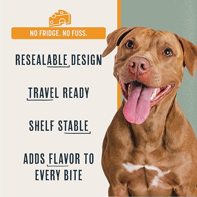 Flavors Dog Food Topper, Freeze-Dried, Grain-Free, (3 Pack), 3.1 oz - White Cheddar Recipe