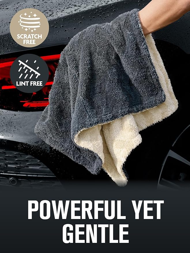 Fantasticlean Microfiber Towels Bundle, 75 Sheets Tear Away Cleaning Cloth Roll and 2 Pack Premium Drying Towel, for Home, car, Outdoor