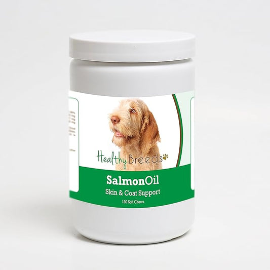 Healthy Breeds Spinoni Italiani Salmon Oil Soft Chews 120 Count
