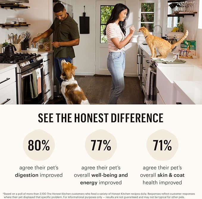 The Honest Kitchen Whole Food Clusters Grain Free Chicken Dry Dog Food, 1 lb Trial Pouch (Pack of 2)