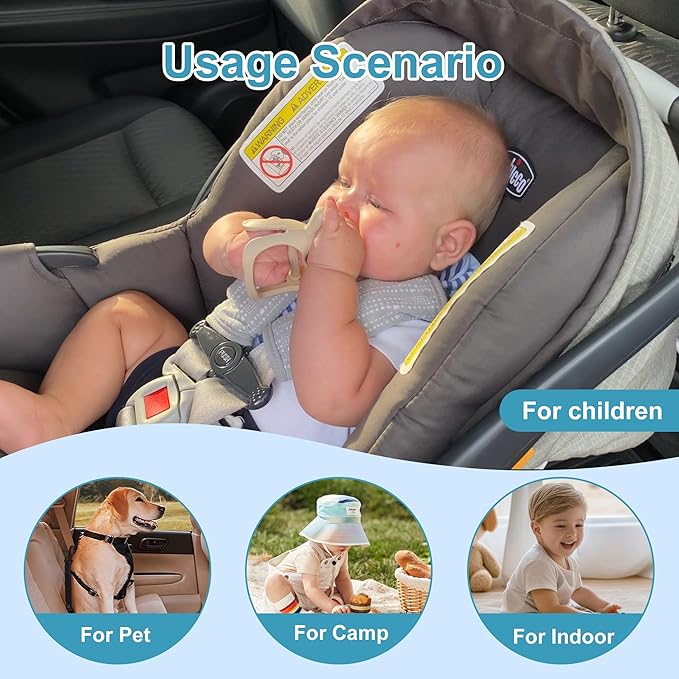 Wireless Baby Car Camera with 5-inch HD 1080P IPS, USB-Powered 360° Rotating Rear Seat Monitor (1000 ft) Auto/Manual Night Vision & VOX Mode, HD Display for Car Backseat, Home, Baby, Pet