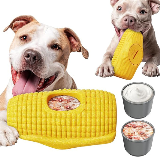 Multi-Functional Interactive Dog Toys for Aggressive Chewers, Indestructible Dog Toys for Medium/Large Breeds,Frozen Dog Treat Holder to Keep Them Busy,Reduces Anxiety(Pack of 1)