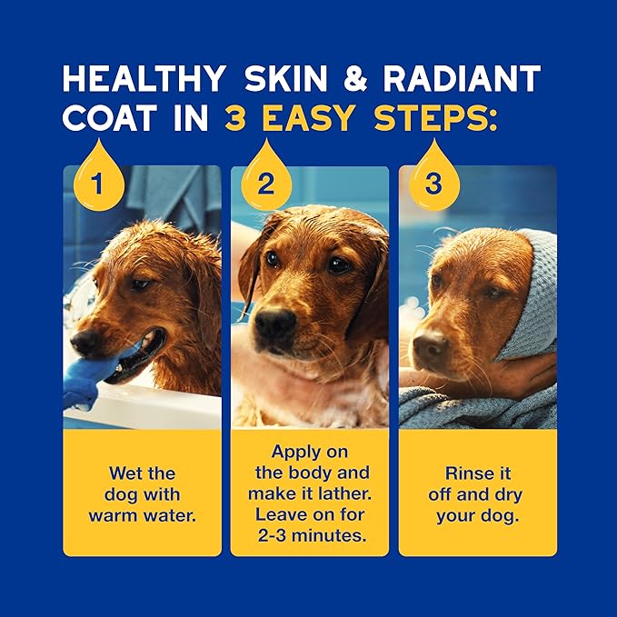 DOUXO Oatmeal Dog Shampoo, Ultra-Safe Hypoallergenic, Deep Hydration, Cleans and Enhances Coat, 16 Fl Oz