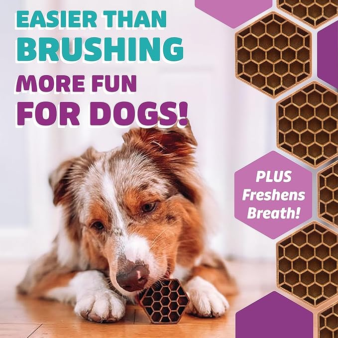Yummy Combs Dog Dental Treats – Vet VOHC Approved – Delicious Chicken Protein – Removes Tartar with Cleaning Comb Shape – Dental Dog Treats for Large Dogs (36oz, 27 Count)