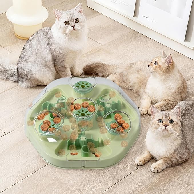 Dog Treat Puzzle - Slow Feeding Game, Pet Treat Strategy Toy, Reward Based Feeder | Stimulating Home Play Boredom Relief Puppy Kitten Medium Large Breed Skill Building Food Activity Puzzle