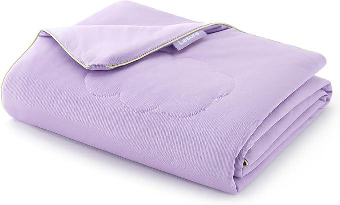 LE SURE Premium Cooling Blankets for Small Dogs - Washable Small Dog Cooling Throw Blanket with Q-MAX>0.4，Durable Self Cooling Pet Mat for Cat, Cooling Summer Blanket for Hot Weather, Purple, 25x35