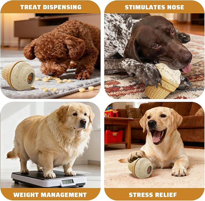 Indestructible Frozen Dog Chew Toy and Interactive Dog Toys for Treat Dispensing Slow Feeding