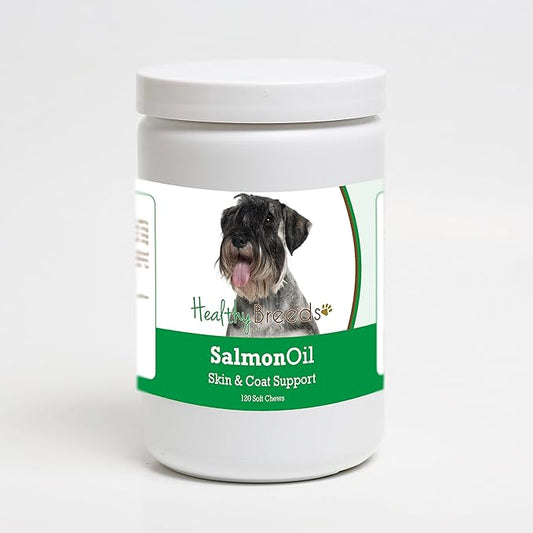 Healthy Breeds Standard Schnauzer Salmon Oil Soft Chews 120 Count
