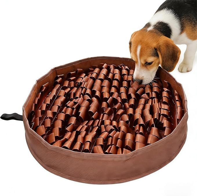 AMIR Slow Feeder Mat for Dogs – Dog Food Mat Anti-Gobble Mat to Relieve Boredom, Anxiety & Stress, Snuffle Mat for Dogs Works for All Dog Breeds, Sizes & Ages