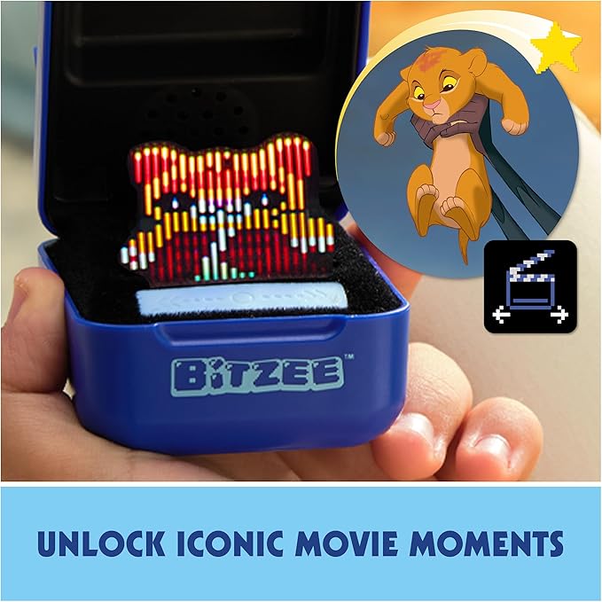 BITZEE, Disney with 30 Interactive Characters Inside, Great for Easter Gifts, Digital Pet Reacts to Swipes, Tilts & Taps, Disney Toys for Kids
