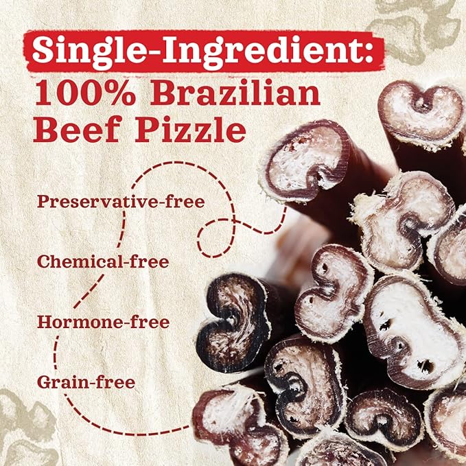 Natural Farm Odor-Free Bully Sticks (6 Inch, 25 count),1.3 lb. Bag, Fully Digestible 100% Beef Pizzle Chews,Grass-Fed, Non-GMO,Grain-Free, Natural Long-Lasting Chews for Small & Large Dogs. Pack of 25