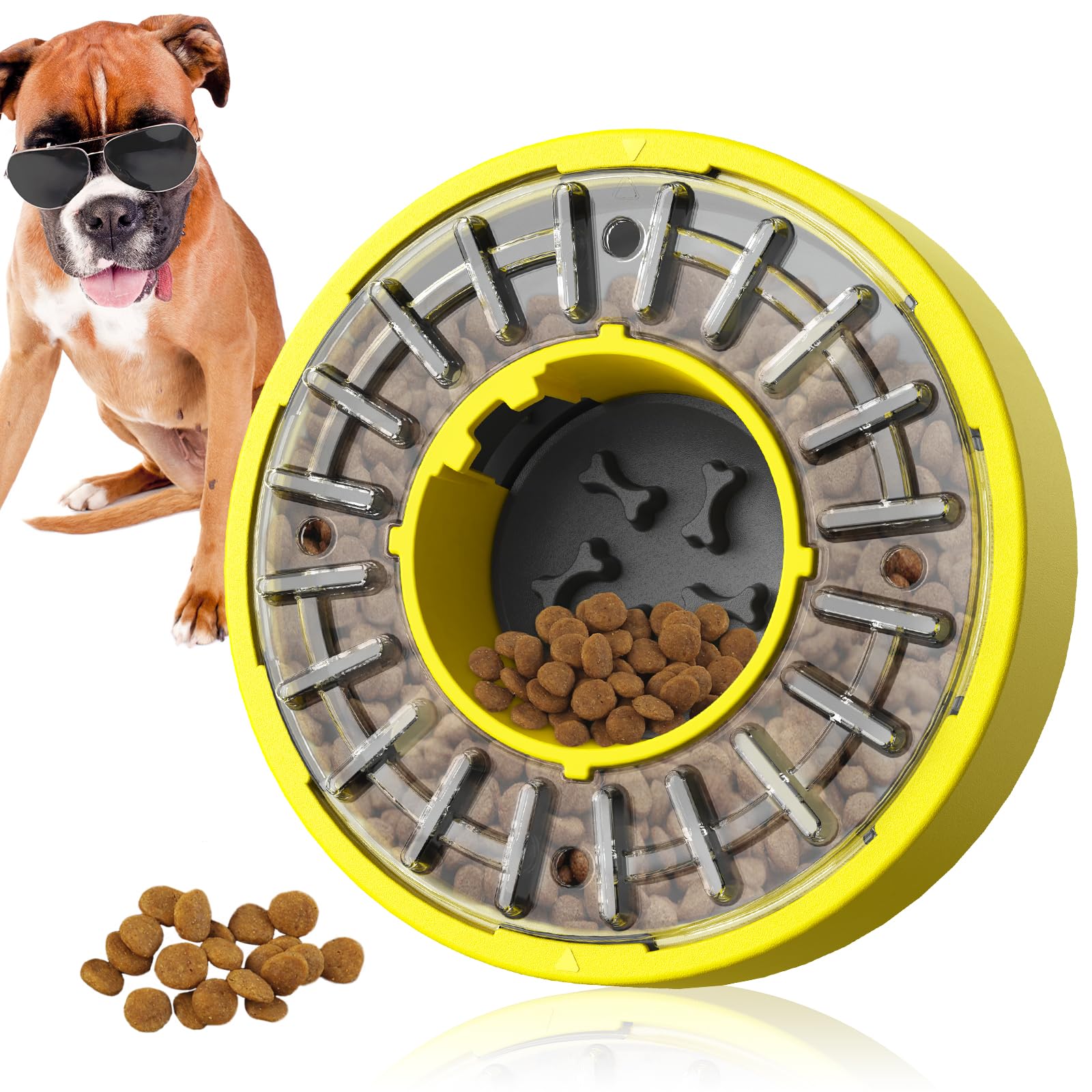 Dog Puzzle Toys, Dog Treat Puzzle Slow Feeder, Interactive Enrichment Toys for Large/Medium/Small and Smart Dog-VINE1