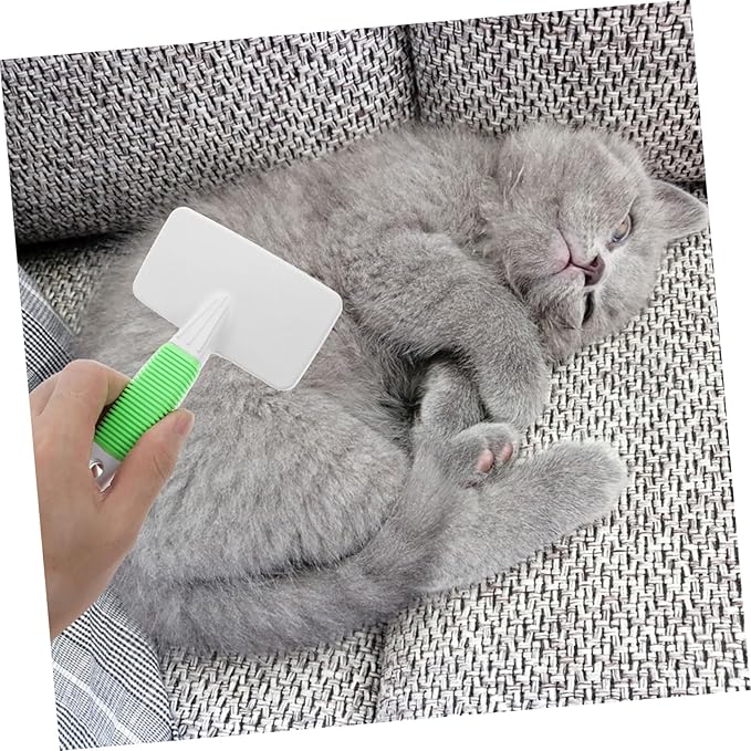 ERINGOGO 1 Set Comfortable Detangling Pet Brush for and Cats Ergonomic Grooming Comb with Non Slip Handle Dematting Tool for Tangle Fur Care for Shedding Control and Grooming Sessions