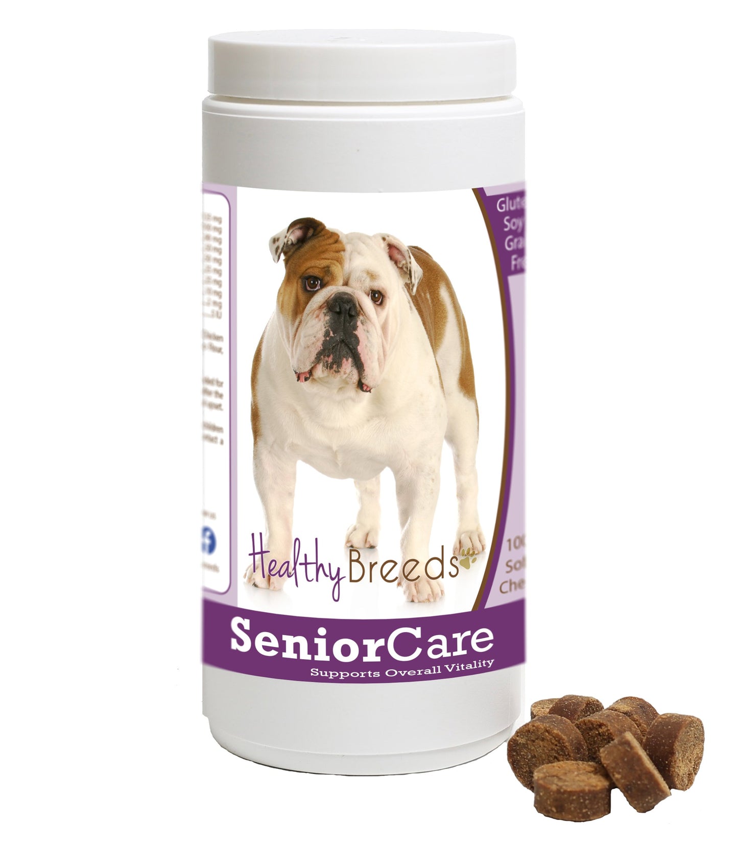 Healthy Breeds Bulldog Senior Dog Care Soft Chews 100 Count
