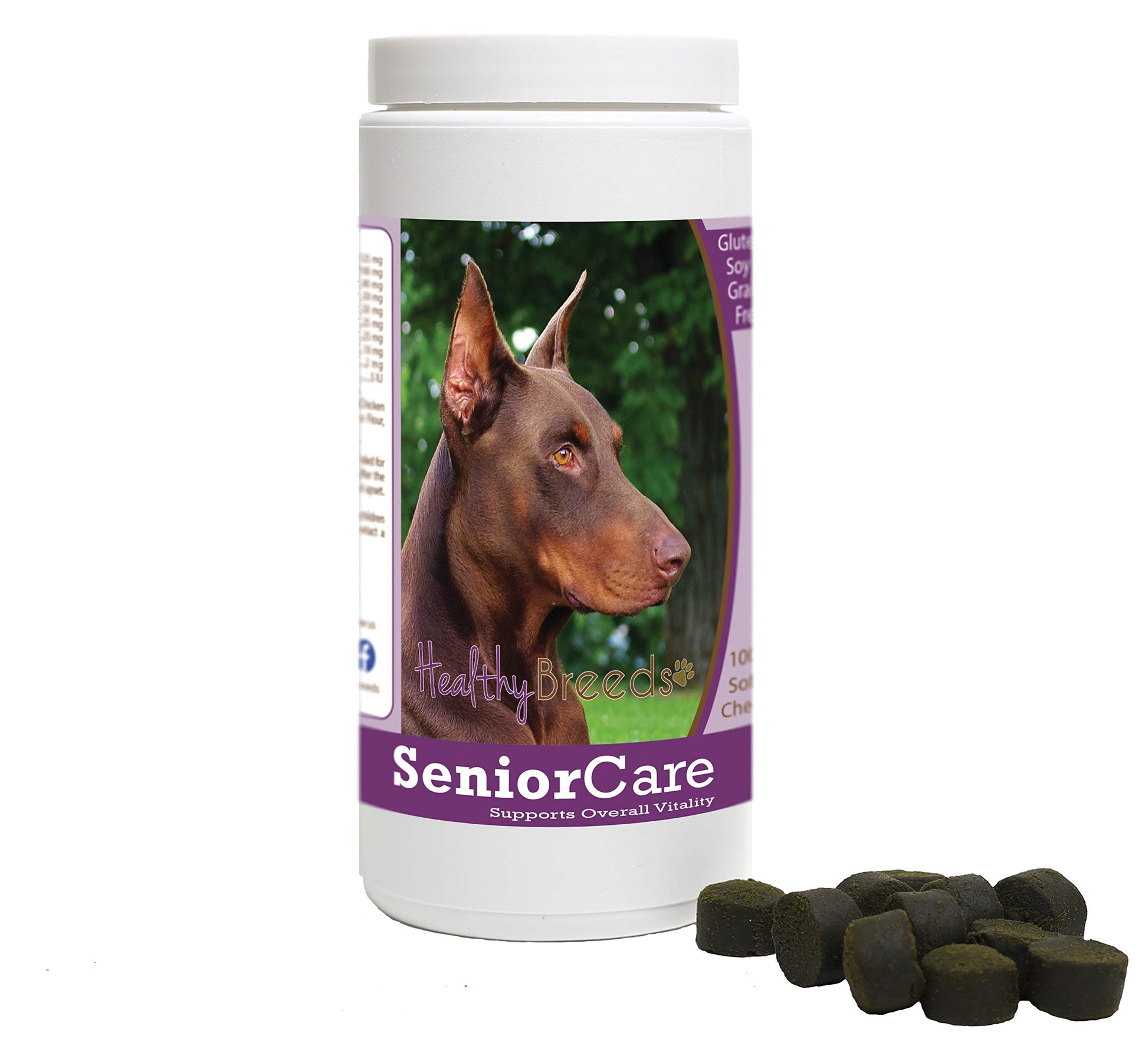 Healthy Breeds Doberman Pinscher Senior Dog Care Soft Chews 100 Count
