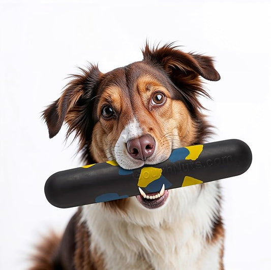 Goughnuts Large Water Stick – Floating Dog Toys for Water Fetch, Interactive Heavy Duty Dog Pool Toy for Aggressive Chewers, Big and Large Dogs 60+ lbs, Natural Reinforced Rubber Float, USA Made
