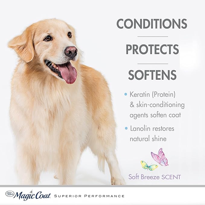 Gentle Tearless Dog Shampoo — Moisturizing Lanolin, Itchy Dry Skin, Soft Breeze Scent, 16oz