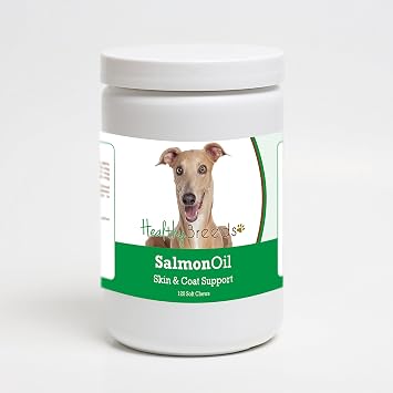 Healthy Breeds Italian Greyhound Salmon Oil Soft Chews 120 Count