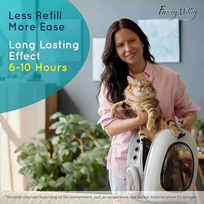 Cat Calming Spray 80ml - Ethanol Free, Pheromone Spray for Cat Anxiety Relief, Travel, Vet Visits, Sleep - Deterrent for Scratching, Urine Marking