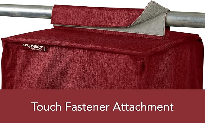Covermates Keepsakes Hanging Closet Organizer - Heavy Duty Material, Sturdy Interior Shelves - Closet Storage, Scarlett Red