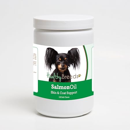 Healthy Breeds Russian Toy Terrier Salmon Oil Soft Chews 120 Count