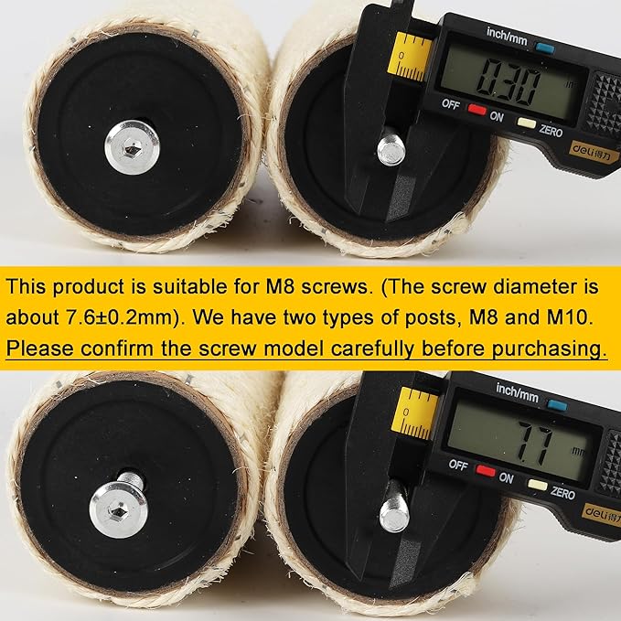4 Pcs 2.9in 7.4cm Diameter Cat Scratching Post Replacement Parts Pole (M8, 15.7in/40cm)