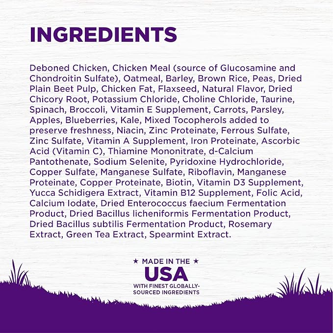Wellness Complete Health Dry Dog Food, Wholesome Grains, Natural, Chicken & Oatmeal Recipe, (26-Pound Bag)