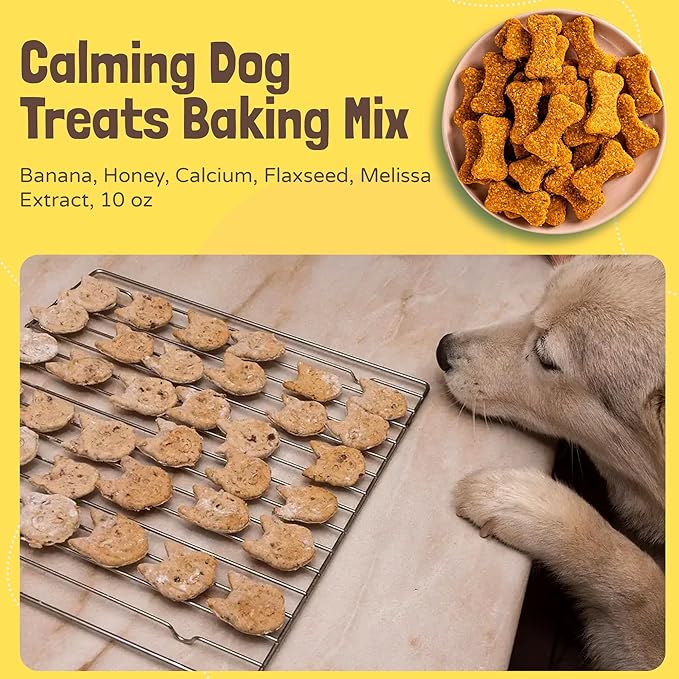 BoneItUp Dog Treats Mixes for Baking – Low Calorie Dog Treat Baking Mix with Nutrient-Rich Ingredients – Easy to Bake Puppy Cake Mix – 10 oz Pack for All Age Groups