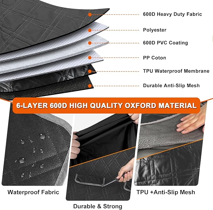 Dog Car Seat Cover Compatible with Toyota Corolla 2009-2025, Waterproof Pet Bench Seat Cover for Back Seat, 600D Heavy Duty Scratch Proof Nonslip Truck Seat Covers for Dogs