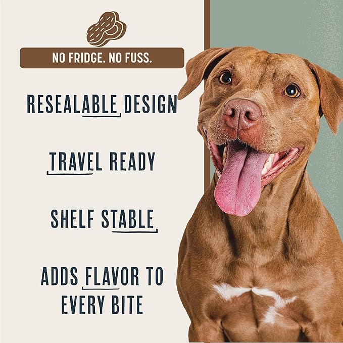 Flavors Dog Food Topper, Freeze-Dried, Grain-Free, (3 Pack), 3.1 oz - Peanut Butter Recipe