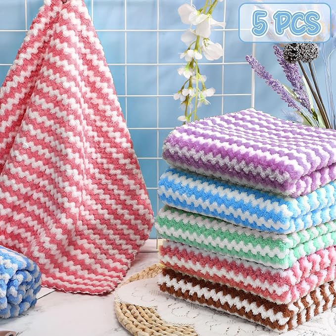 5 Pcs Waterproof Guinea Pig Fleece Bedding Blankets Absorbent Guinea Pig Cage Liner Washable Small Animal Pee Pad Reusable Pet Blanket Wash Cloth Bedding Mat Pad (Multi Colors,18 x 24 Inch)